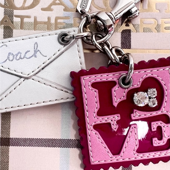 Coach Vintage Love Letter Bag Charm Stamp & Envelope - Picture 2 of 4